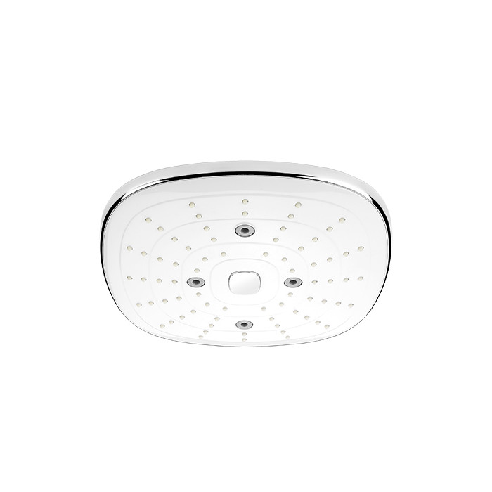 ROCIADOR SR01 24,5 X 24X5 CUADRADO C/ BOTON CROMO
