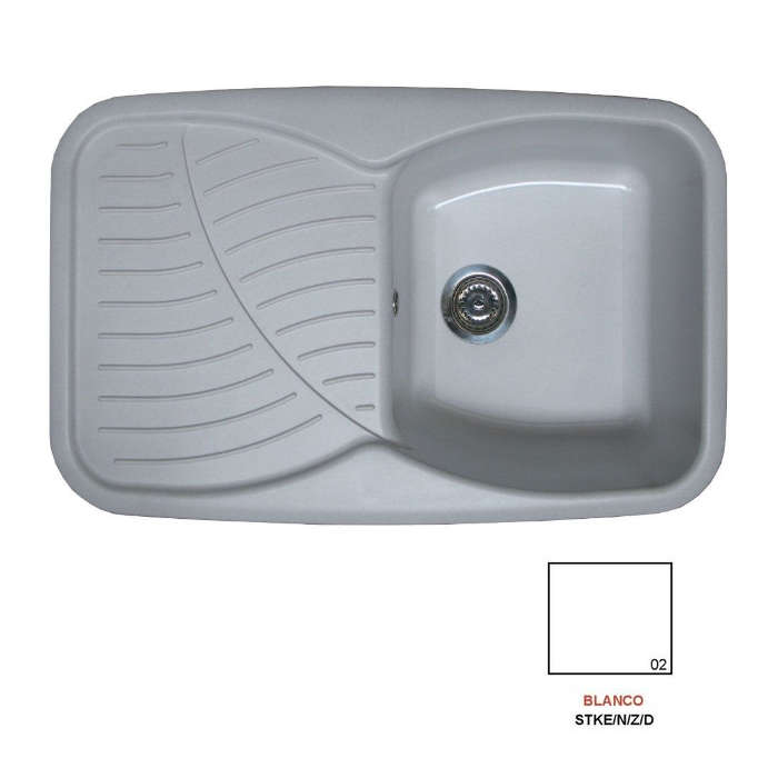 Fregadero stkd domus 1C1E blanco