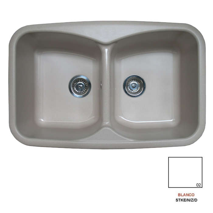 Fregadero stkd domus 2C blanco