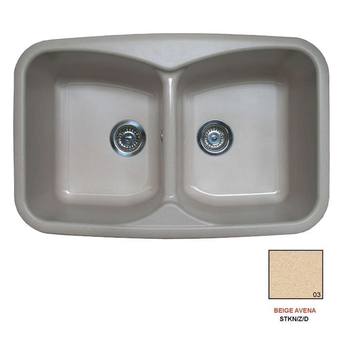 Fregadero stkd domus 2C beige avena