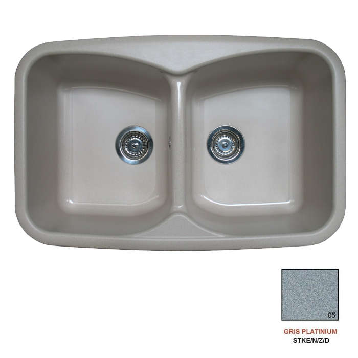 Fregadero stkd domus 2C gris platinium