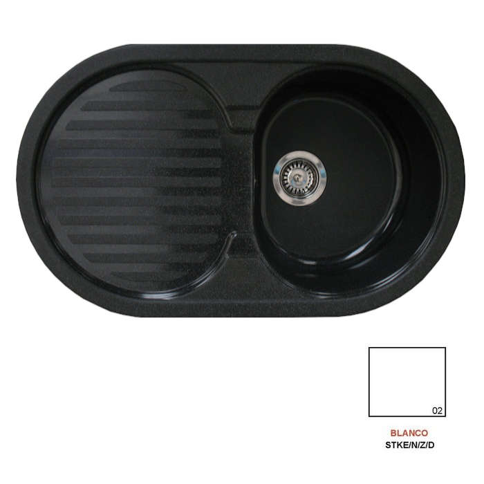 Fregadero stkd domus R1C1E blanco