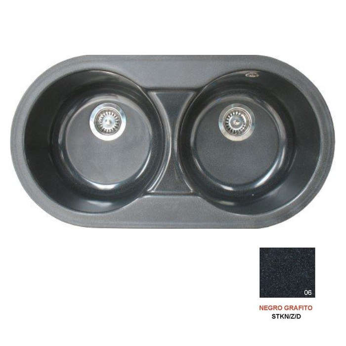 Fregadero stkd domus R2C negro grafito