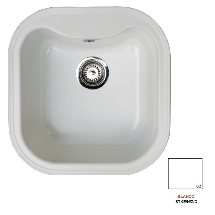 Fregadero stkd domus estilo 1C blanco