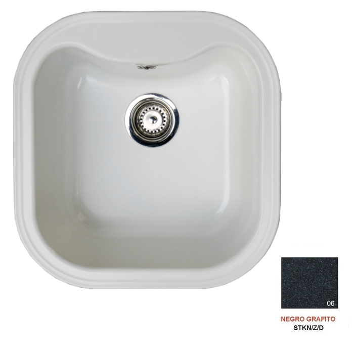 Fregadero stkd domus estilo 1C negro grafito