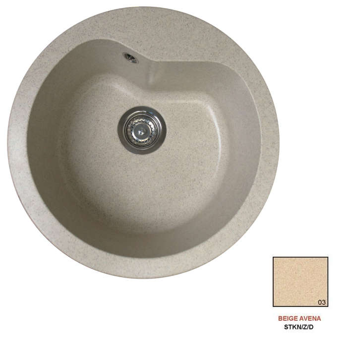 Fregadero stkd domus bee 1R430 beige avena