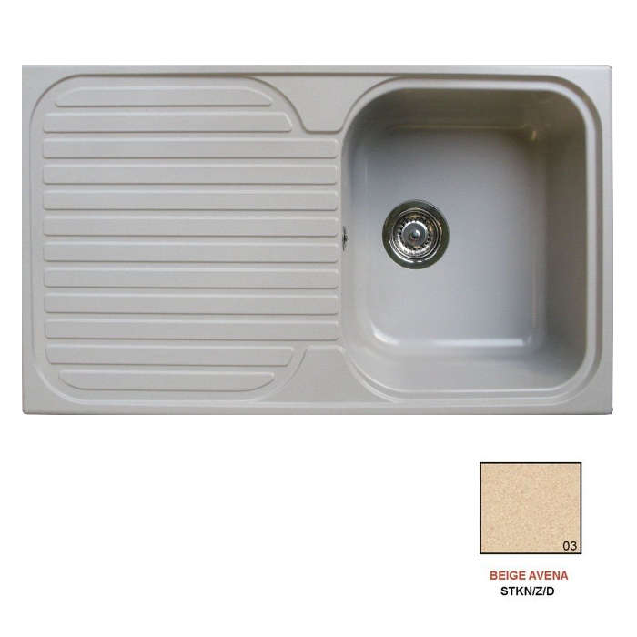 Fregadero stkz zentia 1C1E beige avena