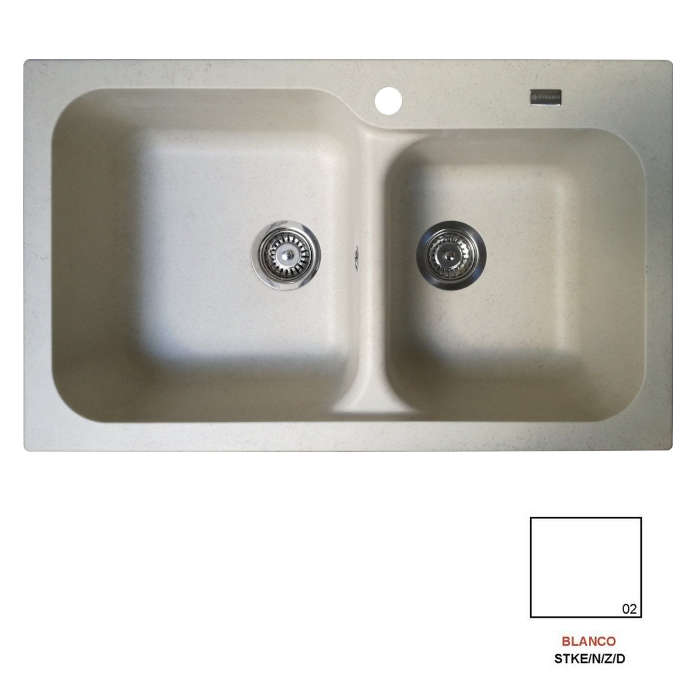 Fregadero stkz zentia BEE 2C blanco