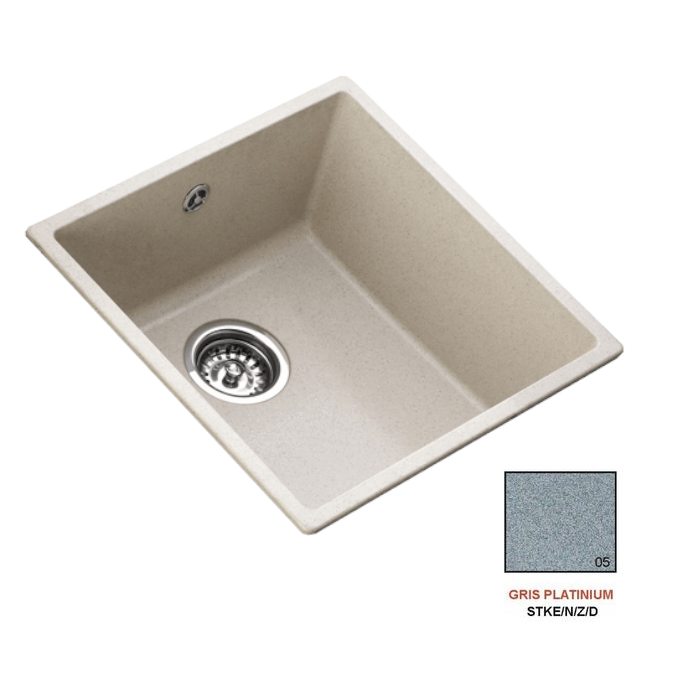 Fregadero stkz zentia BEE 4040 gris platinium