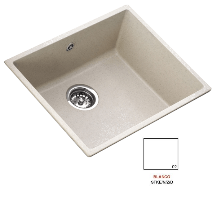 Fregadero stkz zentia BEE 5040 blanco
