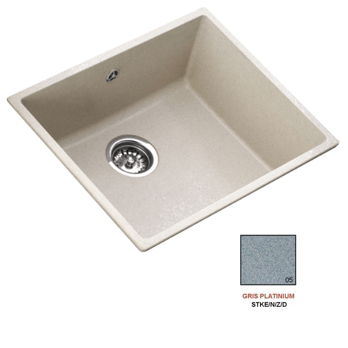 Fregadero stkz zentia BEE 5040 gris platinium