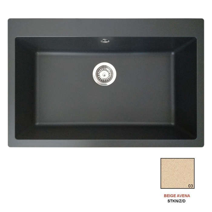Fregadero stkz zentia BEE 7650 beige avena