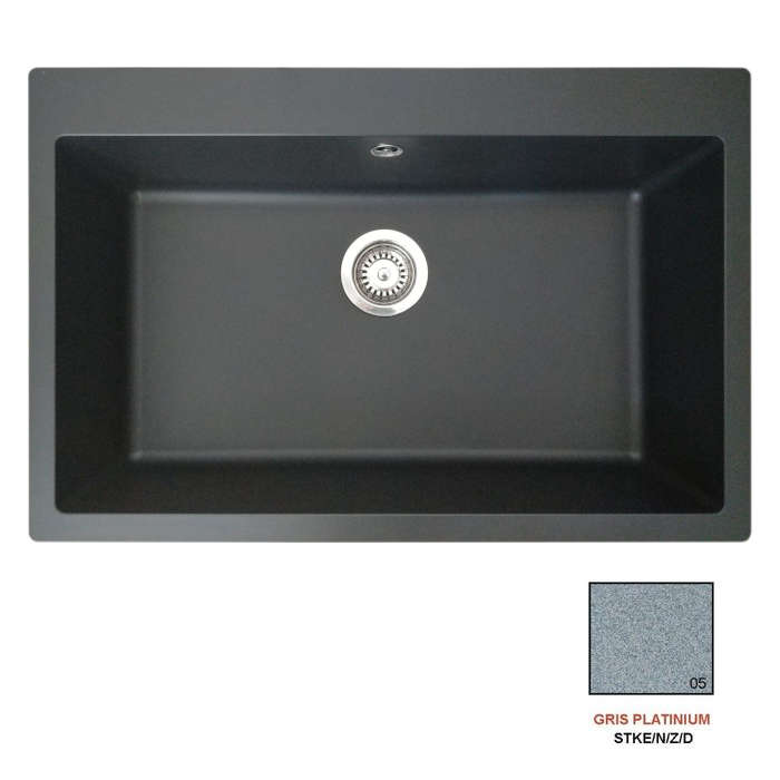 Fregadero stkz zentia BEE 7650 gris platinium