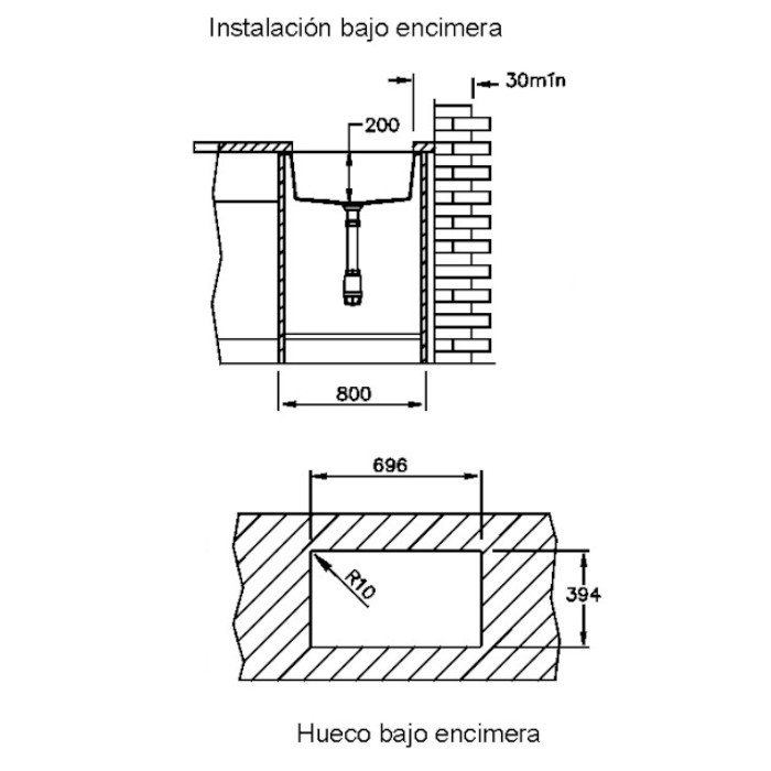 Fregadero stkz zentia BEE 7650 gris platinium 2