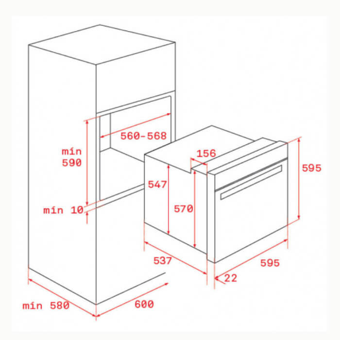 Horno Multifunción TEKA 111020036 HCB 6520 70L Neg 2