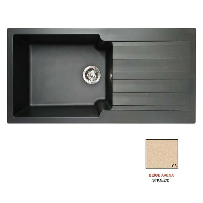 Fregadero stks sierra 1GC1E beige avena