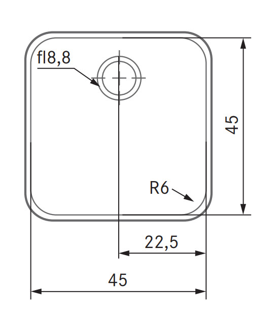 FREGADERO BAJO ENCIMERA FRANKE MOD. BMG MI 45.45 2