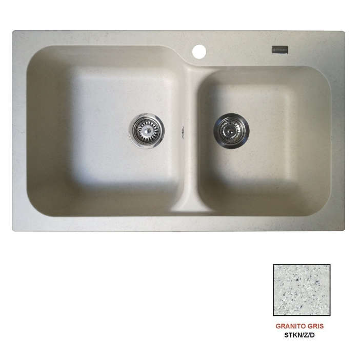 Fregadero stkz zentia BEE 2C granito gris