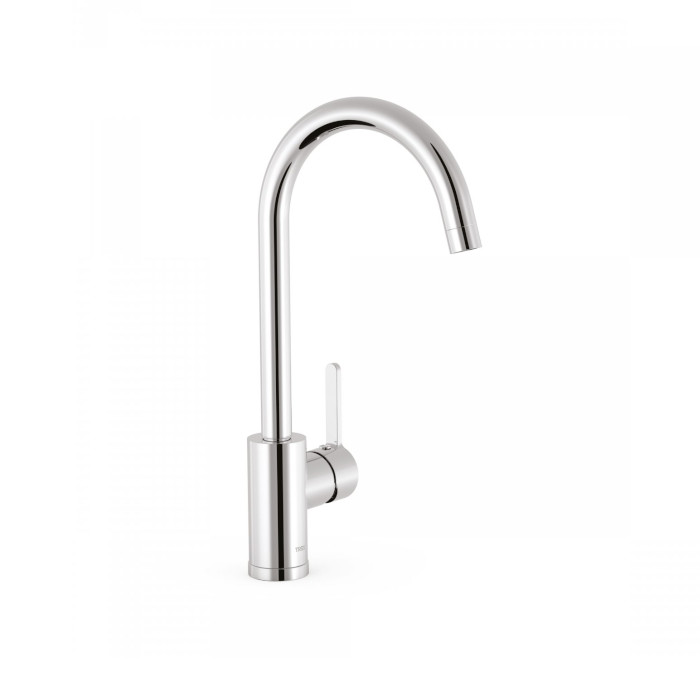Grifo monomando Tres para cocina basic caño cisne
