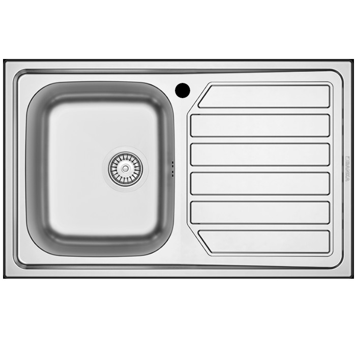 FREGADERO MOD. BALANCE 80 1C 1E C/ AGUJERO DERECHA
