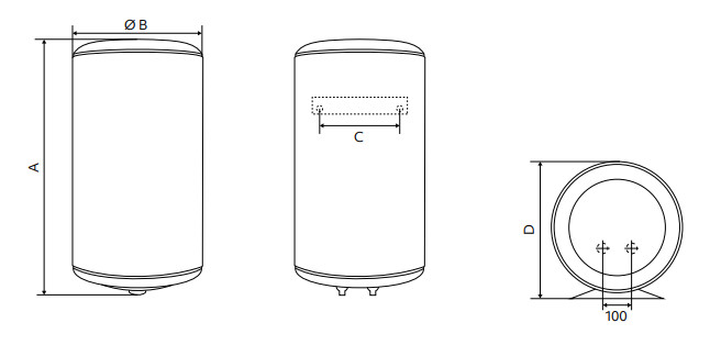 TERMO ELÉCTRICO EDESA ONE 100L 2