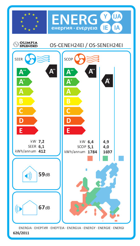 OLIMPIA SPLENDID NEXYA S4 INVERTER 24C - WIFI