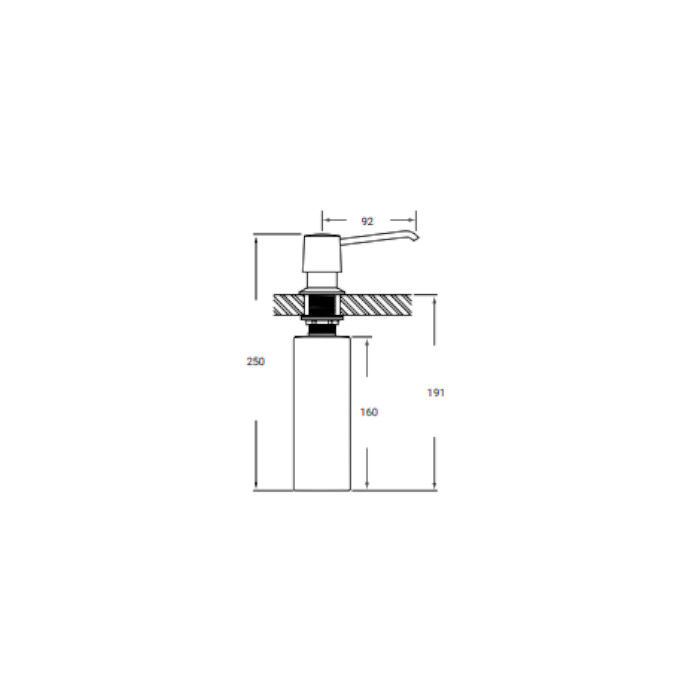 DISPENSADOR JABON COCINA REDONDO 2