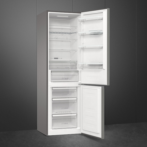 Frigo Combi No Frost Inox SMEG FC21XDNC  200cm x 60cm Clase C 2