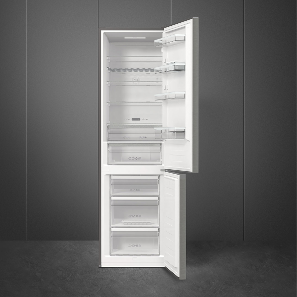 Frigo Combi No Frost Inox SMEG FC21XDNC  200cm x 60cm Clase C 4