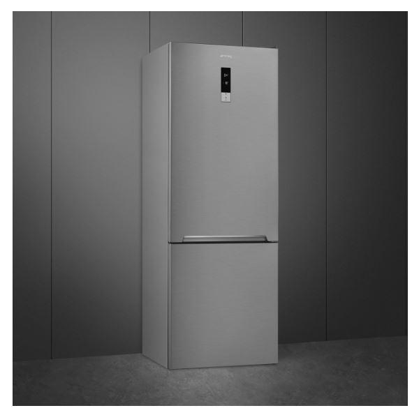 Frigo Combi Inox SMEG FC48XDNE 192cm x 70cm Clase E