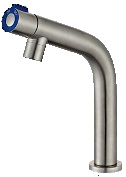 GRIFO DE ENCIMERA AZUL DE UN AGUA
