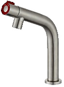 GRIFO DE ENCIMERA ROJO, 1 AGUA