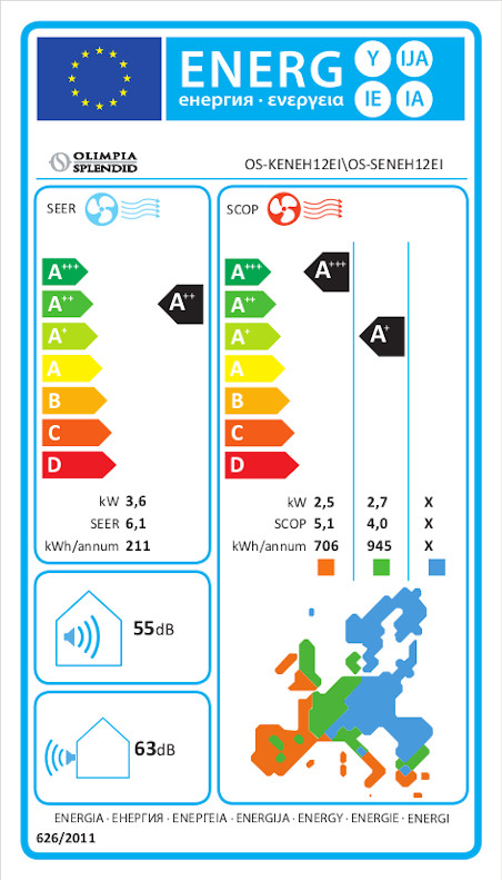 OLIMPIA SPLENDID NEXYA S4 INVERTER 12C - WIFI
