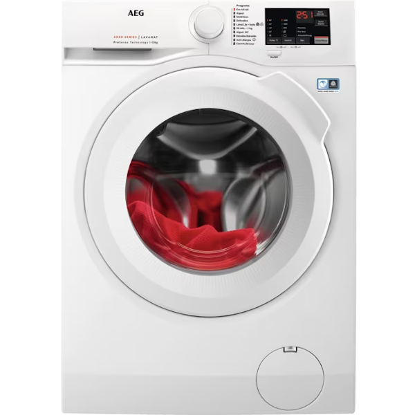 Lavadora 10Kg 1400Rpm AEG L6FBI147P Clase A Blanco ProSense