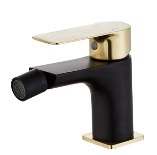 MONOMANDO DE BIDÉ NEGRO-DORADO SERIE NOBRE