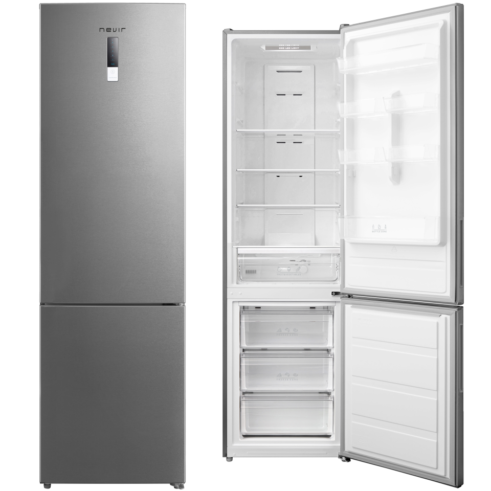 COMBI TOTAL NO FROST INOX NEVIR DISPLAY 2,01X60cm