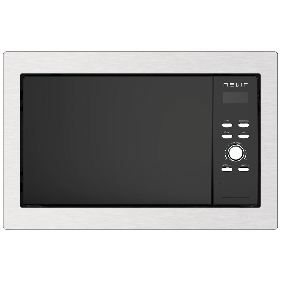 MICROONDAS ENCASTRE NEVIR 21 LITROS GRILL INOX/NEG