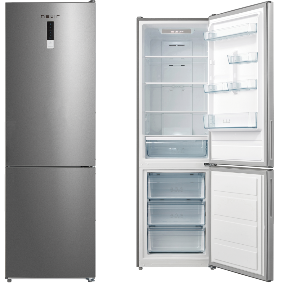 FRIGORIFICO COMBI INOX NEVIR DISPLAY 1,88x60cm
