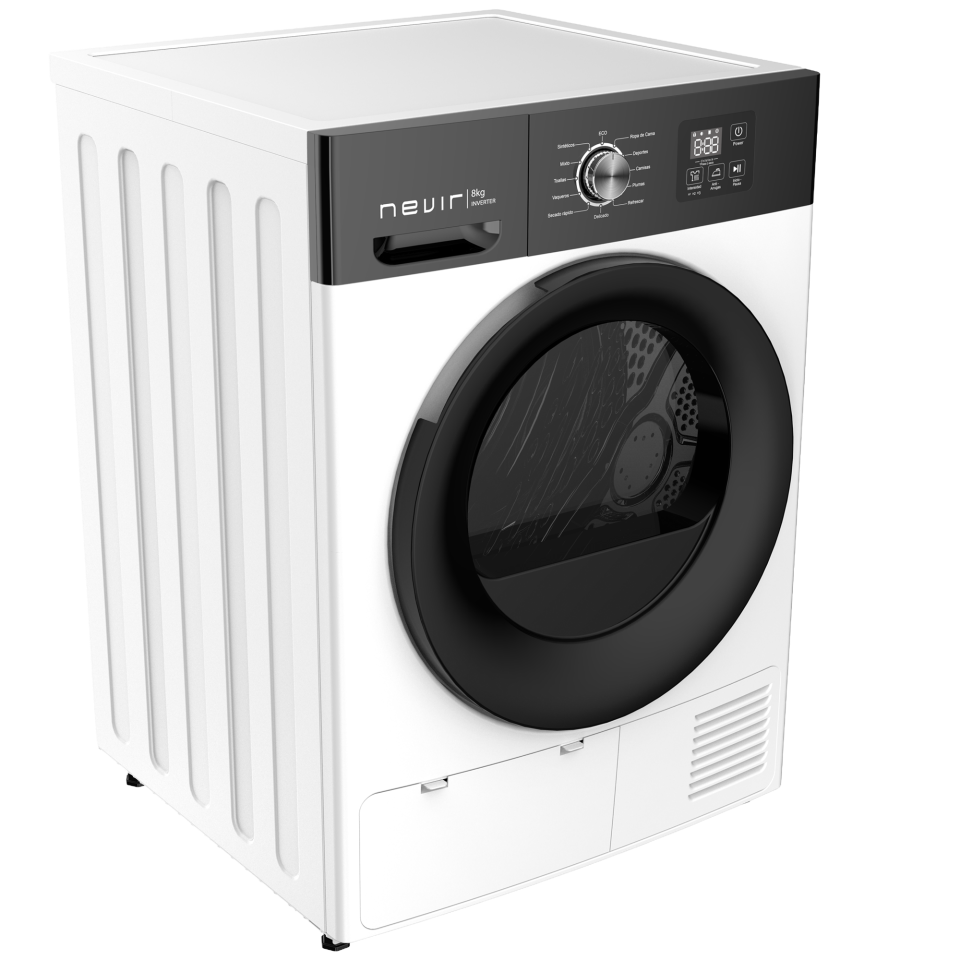SECADORA BOMBA DE CALOR 8KG NEVIR BLANCA