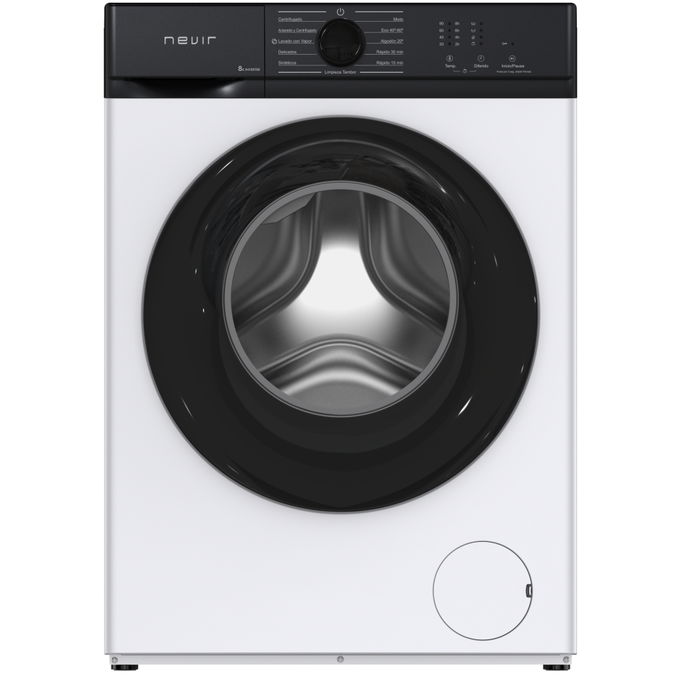 LAVADORA NEVIR 8KG 1200RPM BLANCA