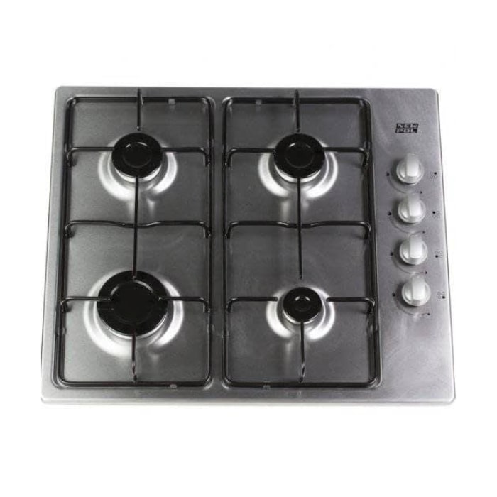 Encimera gas 4 fuegos Inox butano/natural