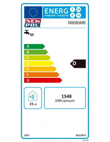 Termo eléctrico  80 litros cilíndrico 2