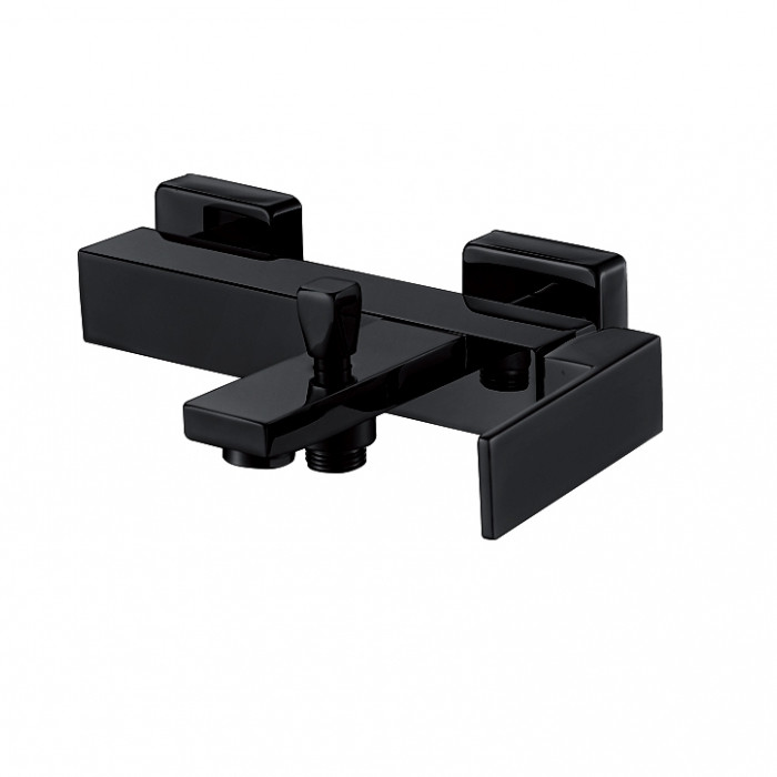 MONOMANDO DE BAÑO NEGRO SERIE PLANO PL597005PR
