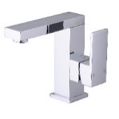 MONOMANDO DE LAVABO CUADRADO SERIE PRATA