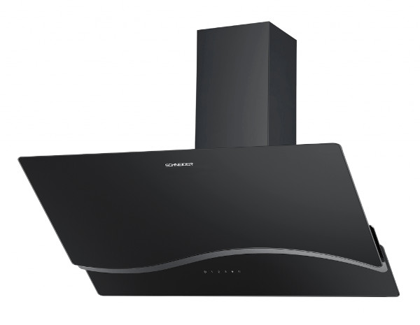 SCHNEIDER CAMPANA INCLINADA NEGRA 90CM 1