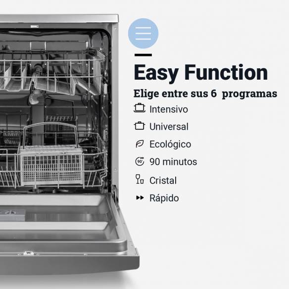 UB LAVAVAJILLAS LIBRE INST. 60CM INOX A++/E 8