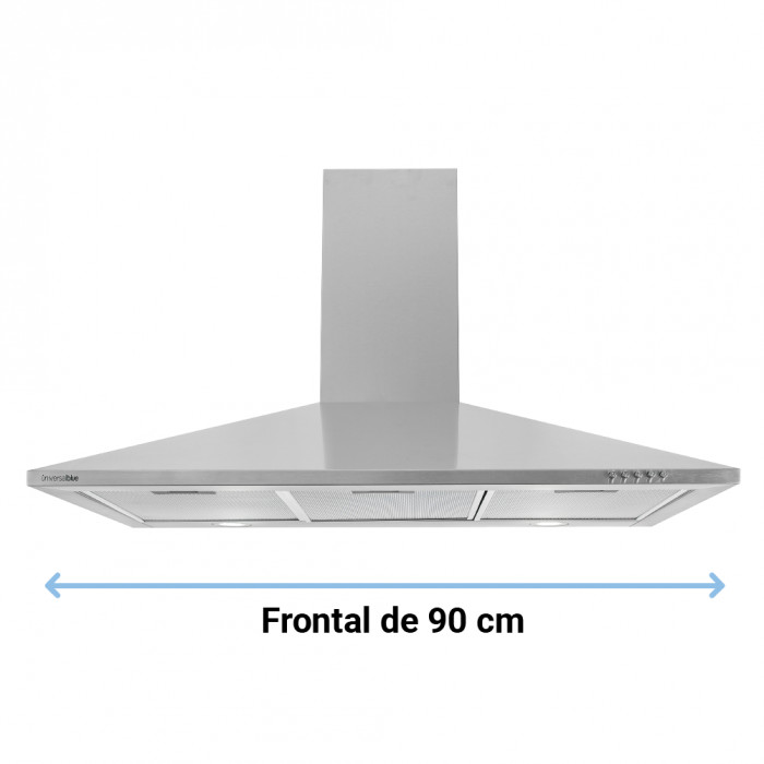 UB CAMPANA PIRAMIDAL INOX 90CM 3