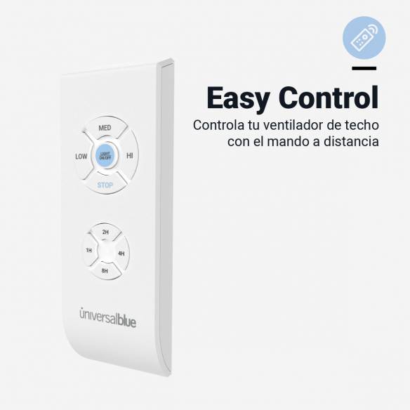 UB Ventilador de techo blanco 60w 106 cm. MISTRAL 4