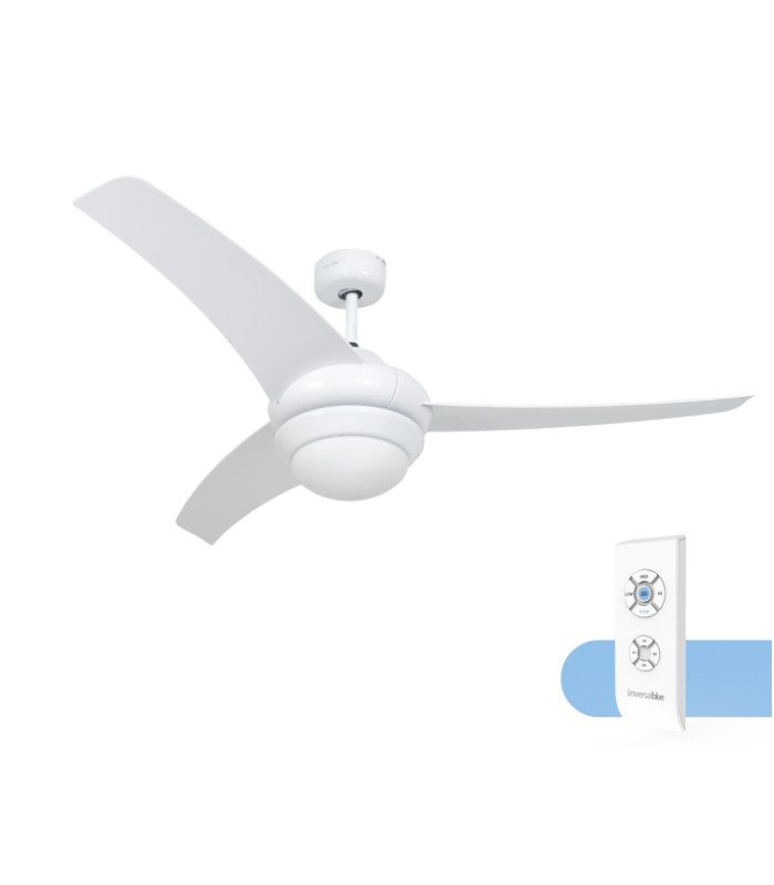 UB Ventilador de techo blanco 70w 132 cm. MISTRAL