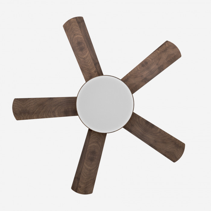 UB Ventilador de techo base blanca y 5 aspas LEVAN 2